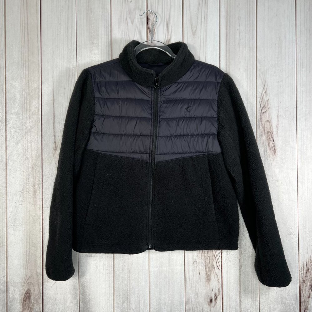 Zyia Active Black Fleece Targhee Jacket Size Large - Picture 2 of 9